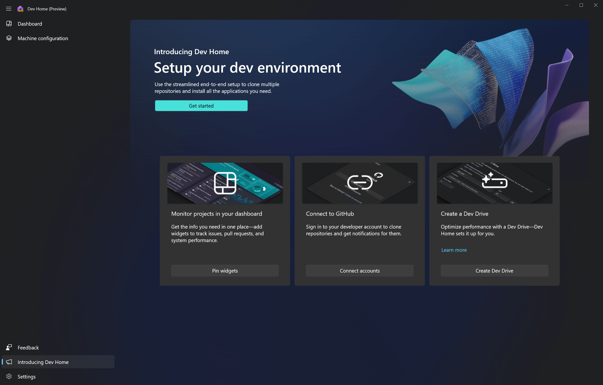 Dev Home: Microsoft's New Developer Productivity Tool